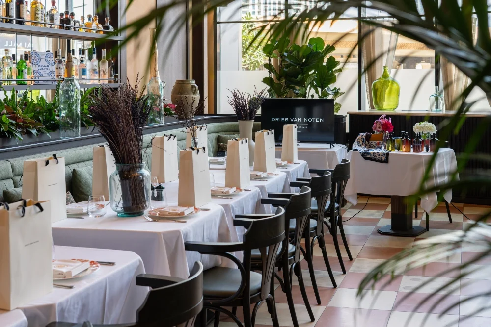 mamabella dining ambiance and seating